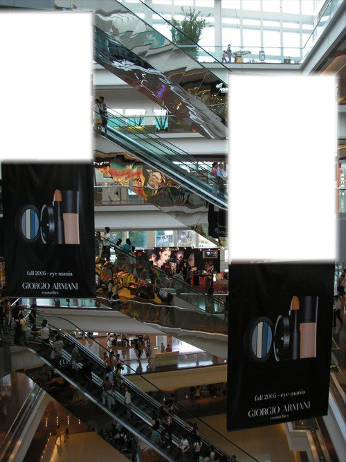 Centro Comercial C.C Photo frame effect