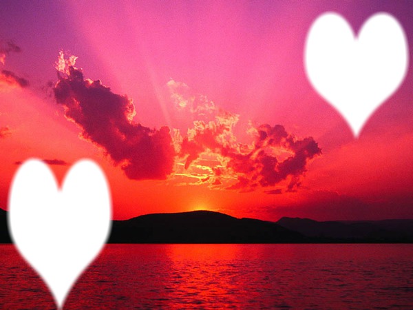 sunset love Φωτομοντάζ