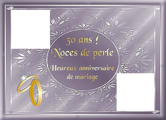 30 ans de mariage Fotomontage