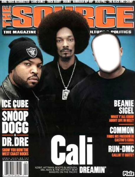 Ice Cube, Snoop Dogg, and... Fotomontaggio
