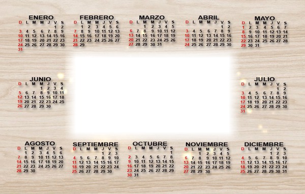 calendario 2016 Fotomontaż
