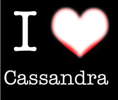 i love cassandra Photo frame effect