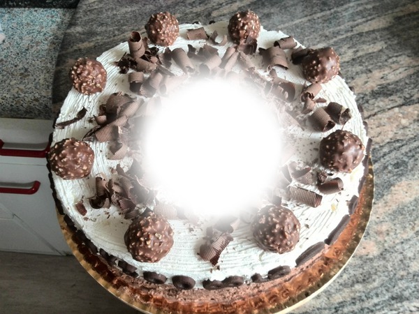torta compleanno Fotomontagem