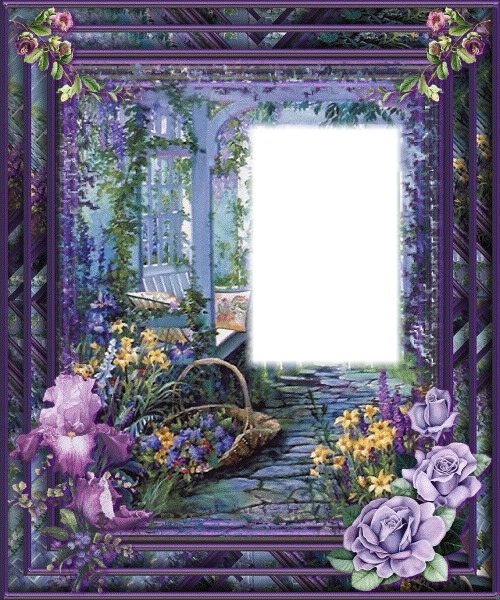 ymialma vintage violeta Photo frame effect