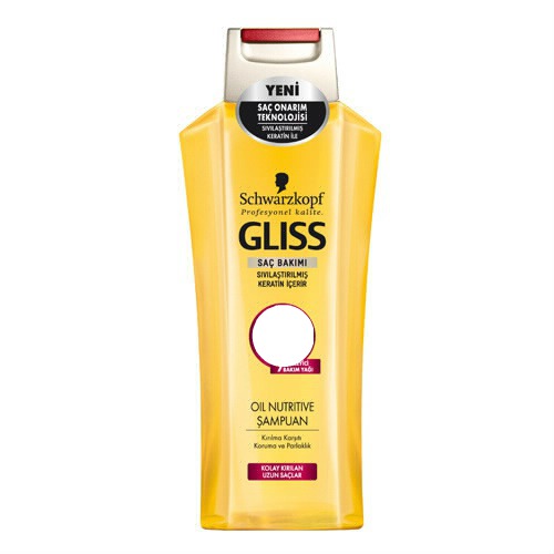 Gliss Oil Nutritive Şampuan Valokuvamontaasi