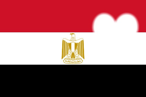 Flag of Egypt フォトモンタージュ