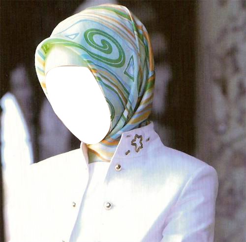 hijab girl Photomontage