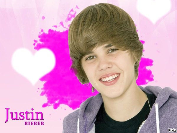 Justin Bieber coeur Fotomontage