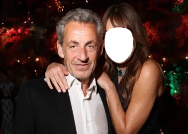 Nicolas et Carla Sarkozy Photo frame effect