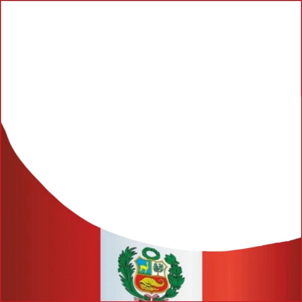 bandera del Perú. Montage photo