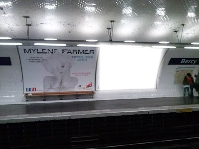 Station de Métro Bercy Photo frame effect