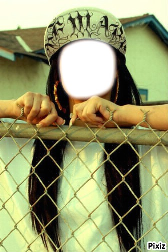 Gangsta girl Photo frame effect