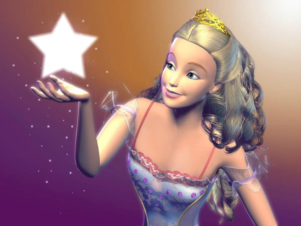 Barbie with star Fotomontáž