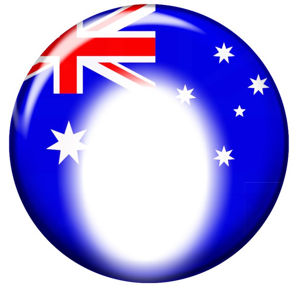 Australian flag Photo frame effect