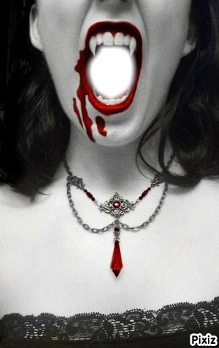 vampire sang Photomontage