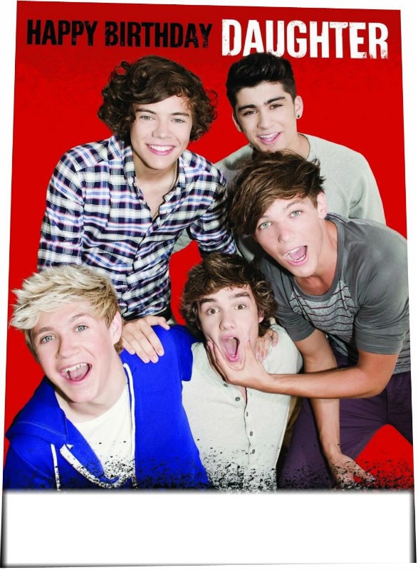 One-Direction-Birthday-Card Fotomontaż