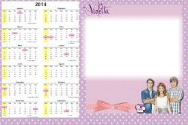 calendario de violetta Montaje fotografico