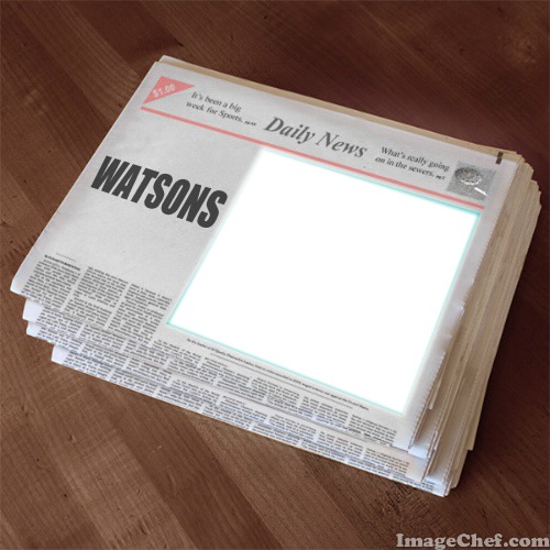 Daily News for Watsons Fotomontáž
