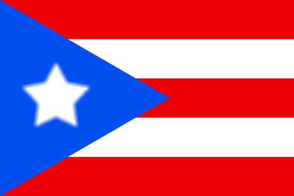 Bandera de Puerto Rico Fotomontaż