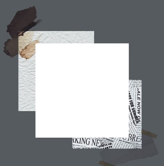 marco para una foto fondo gris. Fotomontage