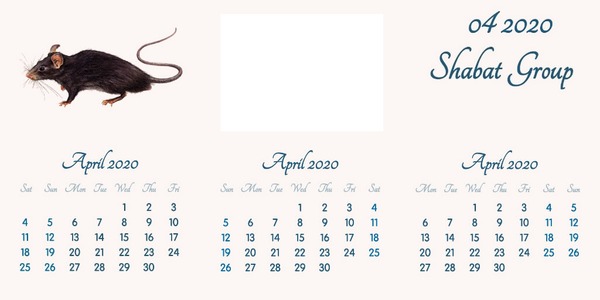 April 2020 // English // 2020 to 2055 Calendar // 2020.02.15 Fotomontažas