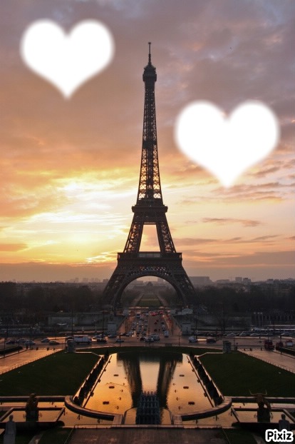 l'amour a PARIS Valokuvamontaasi