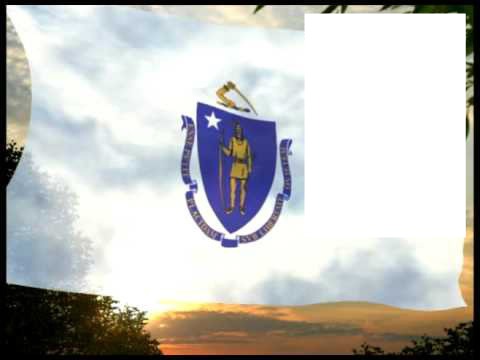 Massachusetts flag Photo frame effect