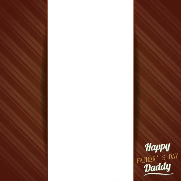 Happy Father´s day. Photo frame effect