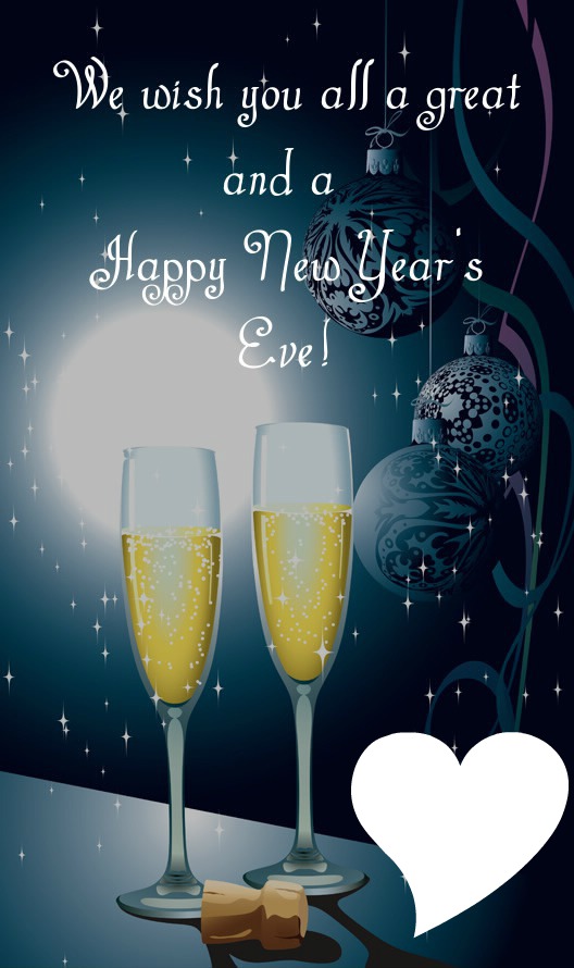 new year Photo frame effect