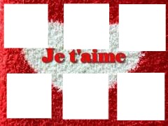 JE T AIME Montage photo