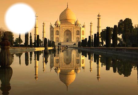 Taj Mahal- India Photo frame effect