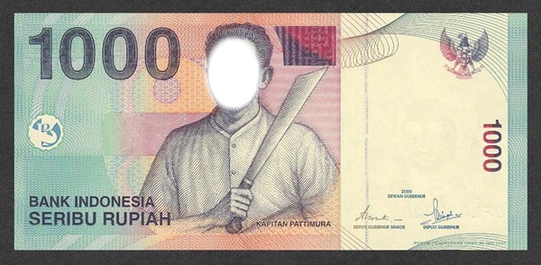 uang indonesia Fotomontagem
