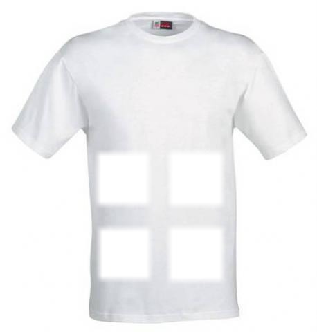 Tee-Shirt blanc (4 photos) Montaje fotografico