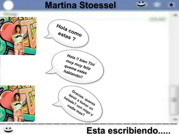 Chat Falso!! con Martina Stoessel Fotomontasje