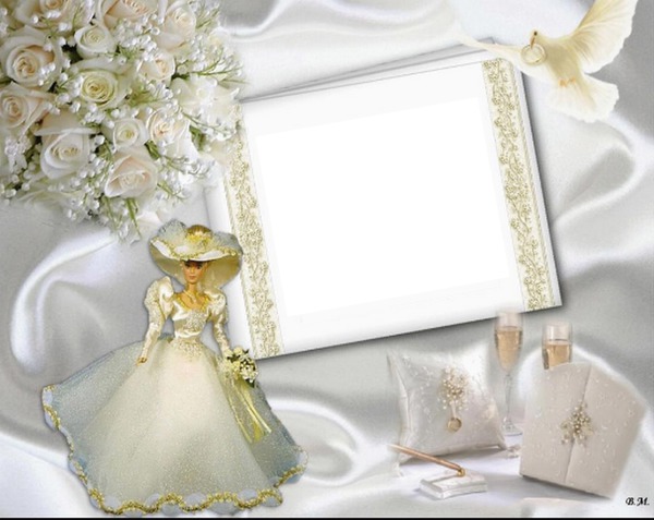 Svatba, svatební Photo frame effect