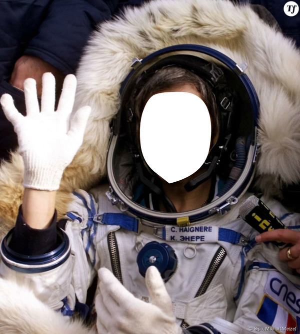 Astronaute Photo frame effect