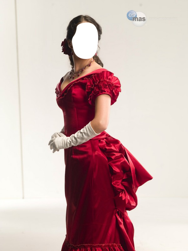 lutina rose robe Photomontage