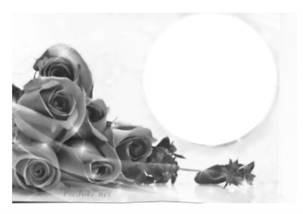 les rose noire Fotomontaggio