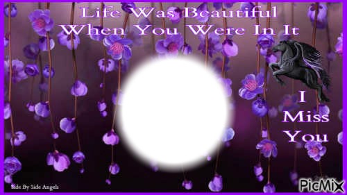 life was beautiful when u were in it bb Fotomontaža