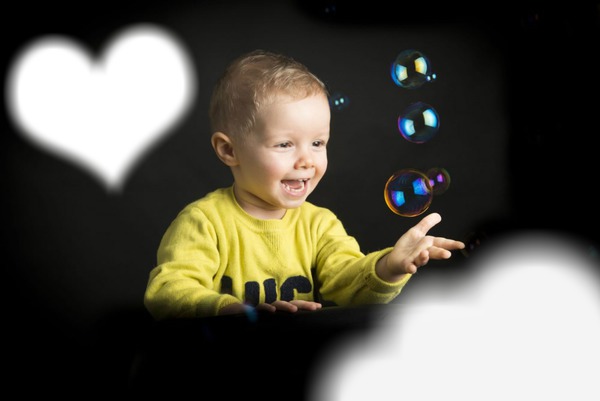 enfant bulle Photo frame effect
