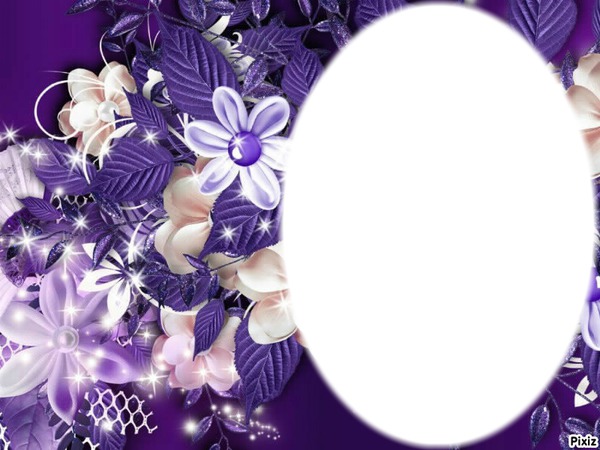 fleur violette Montage photo