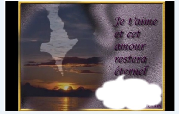amour eternel Photo frame effect