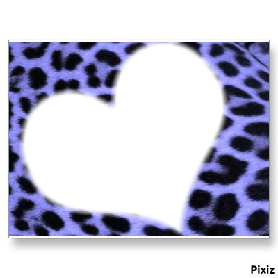 léopard bleu Photomontage