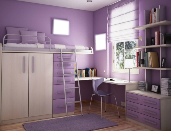 purple room Photo frame effect