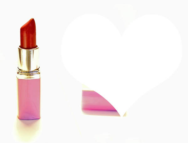 Cranberry Crush Lipstick Photo frame effect