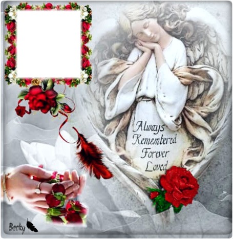 always remembered forever loved Photo frame effect