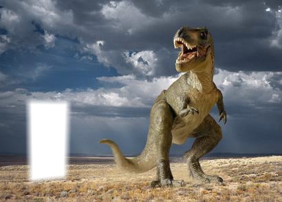 t-rex Fotomontáž