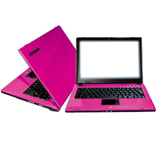Notebook rosa Fotomontaggio