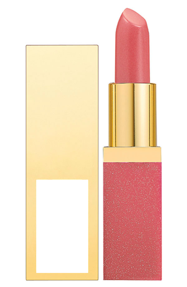 Yves Saint Laurent Rouge Pure Shine Lipstick in Peach Pink フォトモンタージュ
