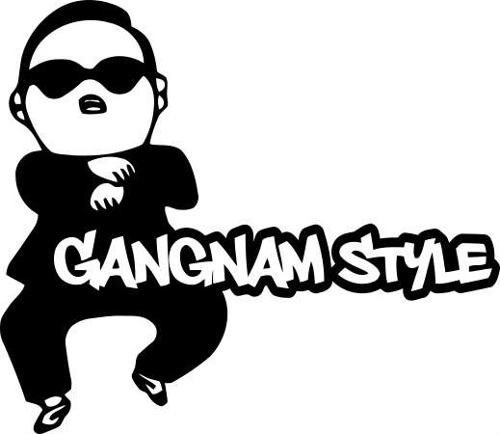 Psy Gangnam style Fotomontaż